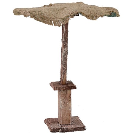 Ombrellone in juta cm 11x11x13,5 h per Presepe Mondo Presepi