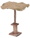 Jute umbrella 11x11x13,5 h cm for Nativity scene
