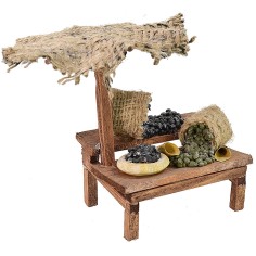 Market stall with green and black olives cm 12x10,5x11 h for