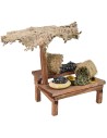 Market stall with green and black olives cm 12x10,5x11 h for