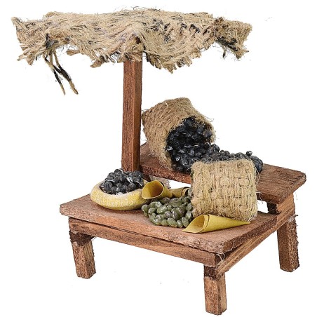 Bancarella mercato con olive verdi e nere cm 12x10,5x11 h per