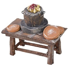 Banco macarronero cm 9x5x8,5 h Mundo Pesebre 2