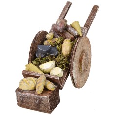 Carrito del charcutero para Belén de 5,5x13,5x5,5 cm h 2