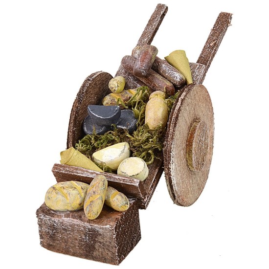 Carretto del salumiere per Presepe cm 5,5x13,5x5,5 h Mondo