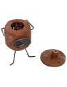 Brasero para castañas de 4x3,5x6 cm de altura para estatuas de