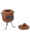 Brasero para castañas de 4x3,5x6 cm de altura para estatuas de