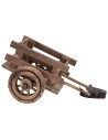 Wooden cart with bridles 10,5x7,5x5,5 h