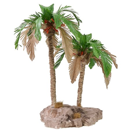 Palma doppia bicolore cm 25-19 h Mondo Presepi