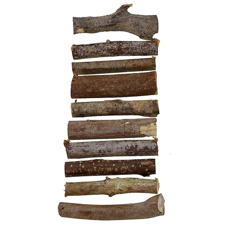 Set of 10 wood logs 10 cm