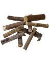 Set of 10 wood logs 10 cm