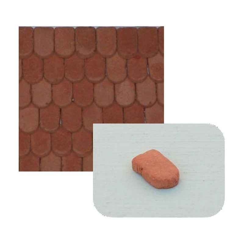 Flat terracotta tiles mm 8x5 available in: