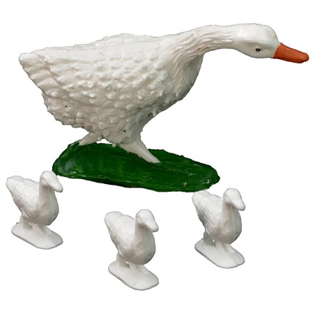 Familia de gansos Oliver para estatuas de 10 cm Mundo Pesebres