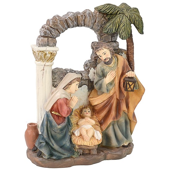 Natividad de resina 15 cm Belén Mundo Belenes