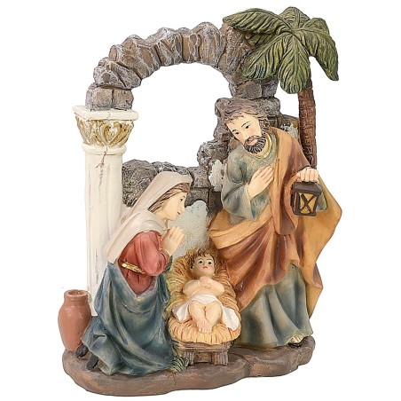 Natividad de resina 15 cm Belén Mundo Belenes