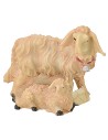 Sheep with lamb in resin for statues 9-10 cm
