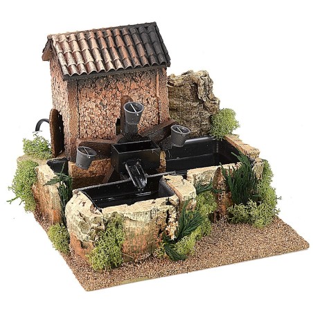 Noria in movimento per presepe cm 22x20x18,5 h Mondo Presepi