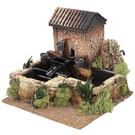 Noria in movimento per presepe cm 22x20x18,5 h Mondo Presepi