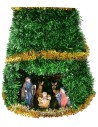 Albero di Natale cm 50 completo di Natività cm 8 illuminato