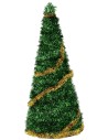 Albero di Natale cm 50 completo di Natività cm 8 con addobbi oro