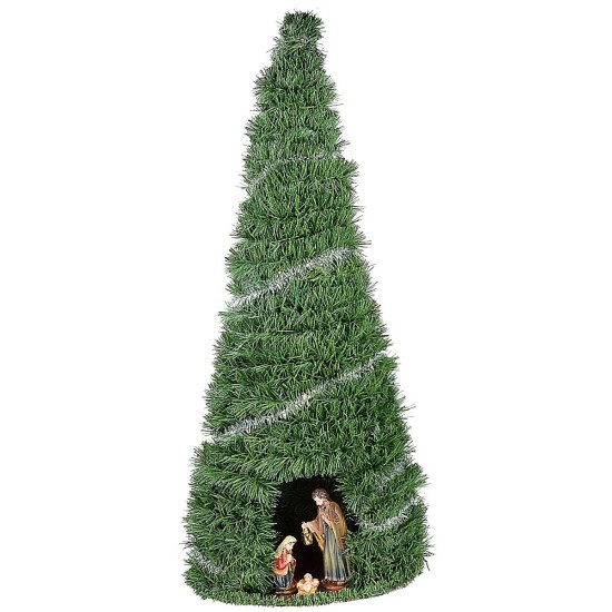 Árbol de Navidad de 84 cm completo con Natividad de 15 cm