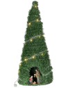 Christmas tree 84 cm complete with Nativity 15 cm illuminated