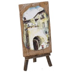 Quadro con piedistallo cm 4x3x9 h Mondo Presepi 2