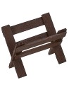 Mangiatoia in legno cm 5x3,5x4 h. Mondo Presepi