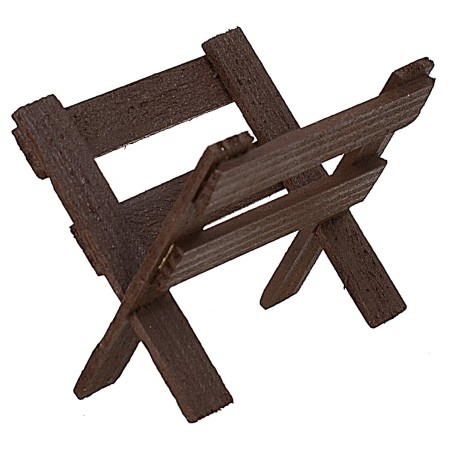 Mangiatoia in legno cm 5x3,5x4 h. Mondo Presepi