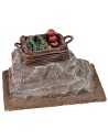 Stone with vegetable box 10.5x6x5.5 cm h