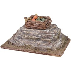 Stone with vegetable box 12x7x5 cm h 2