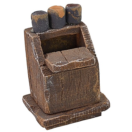 Mobile in legno per lustrascarpe cm 4x3x5,5 h Mondo Presepi