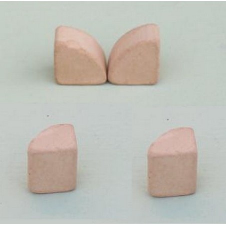 Terracotta battlements 7x7x7 mm bag of 60 pcs