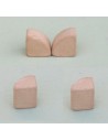 Terracotta battlements 7x7x7 mm bag of 60 pcs