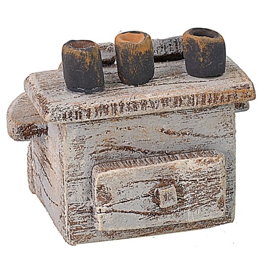 Armario de madera para lustrar zapatos cm 5,5x4,5x4,5 h