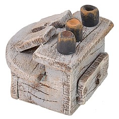 Armario de madera para lustrar zapatos cm 5,5x4,5x4,5 h 2