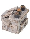 Armario de madera para lustrar zapatos cm 5,5x4,5x4,5 h
