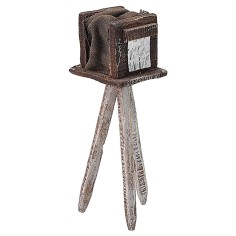 Macchina fotografica antica cm 3x3x8 h Mondo Presepi 2