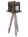 Antique camera cm 3x3x8 h