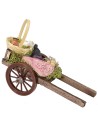 Carrito con embutidos y quesos para Pesebre cm 7x13,5x9 h Mundo