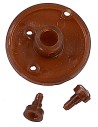 Polea ø 3,5 cm con perno, agujero de 7 mm para motorreductor de