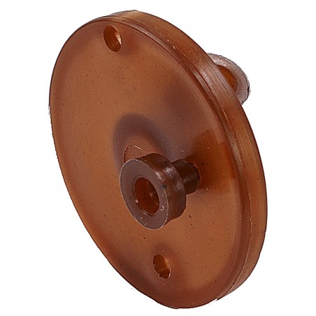 Puleggia ø 3,5 cm con perno, foro 7 mm per motoriduttore 4w