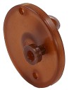 Polea ø 3,5 cm con perno, agujero de 7 mm para motorreductor de
