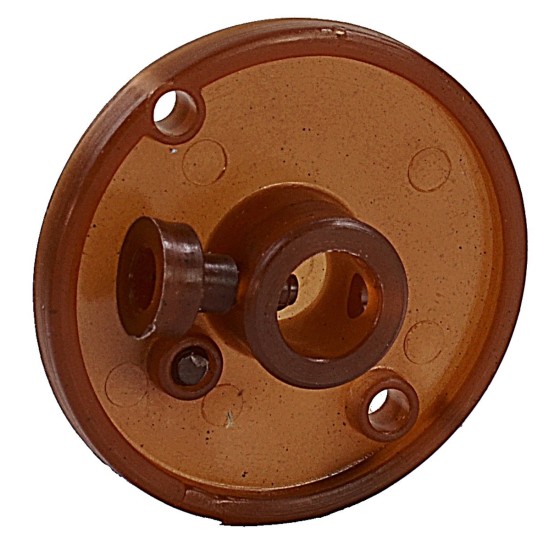 Polea ø 3,5 cm con perno, agujero de 7 mm para motorreductor de