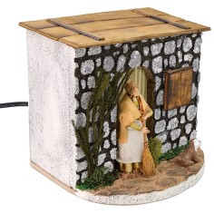 Mujer que barre movimiento Landi Moranduzzo 10 cm Mundo Pesebres