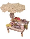 Market stall with assorted meat cm 12x11x11 h for Nativity scene