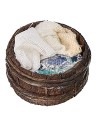 Ø 3.5 wooden tub with cloths