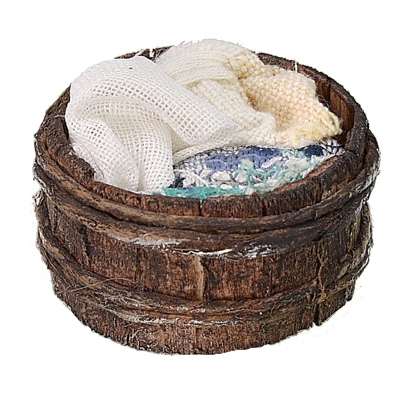 Ø 3.5 wooden tub with cloths