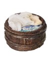 Ø 3.5 wooden tub with cloths
