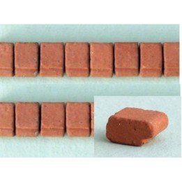 Mensolinas de 9x7 mm en terracota, paquete de 60 unidades.