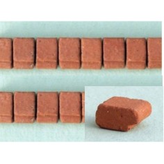 Mensolinas de 9x7 mm en terracota, paquete de 60 unidades.